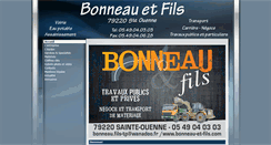 Desktop Screenshot of bonneau-et-fils.com